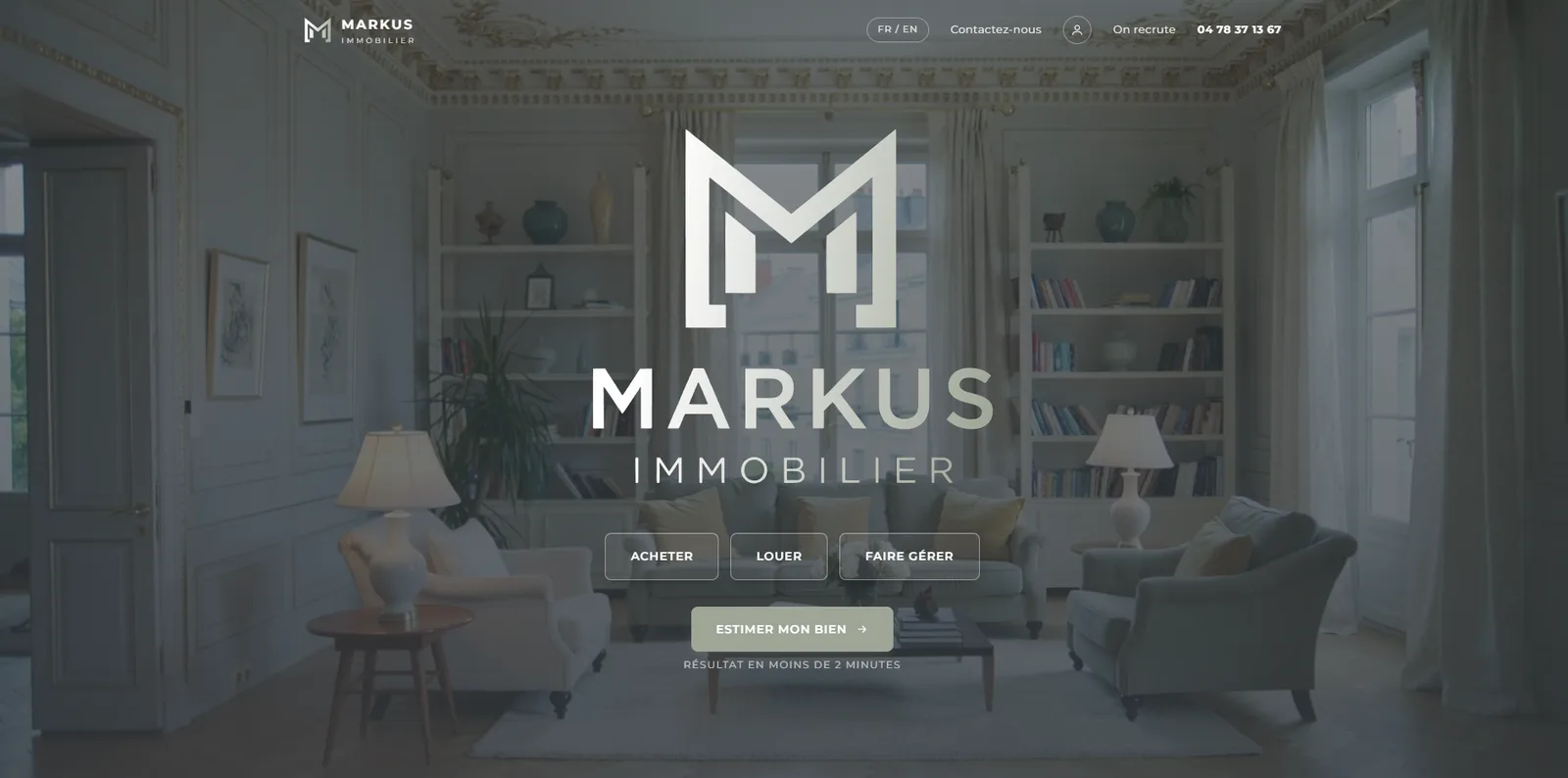 Aperçu du site Markus Immobilier