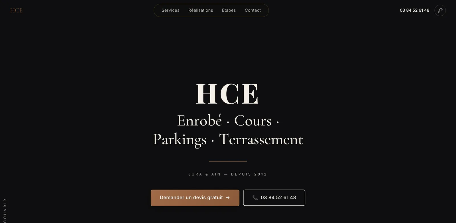 Aperçu du site HCE BTP